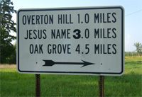 Jesus Name sign