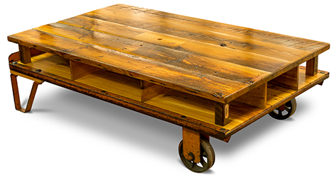 Crossed beam table