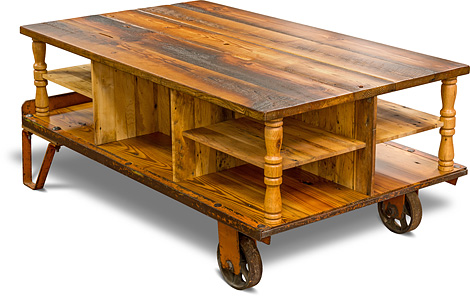 Crossed beam table